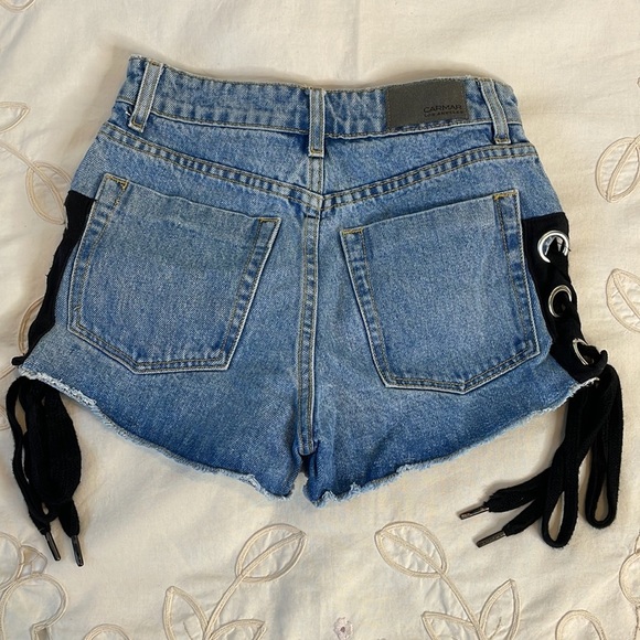 LF Carmar Denim tie side 11” high rise jean shorts - Picture 7 of 10